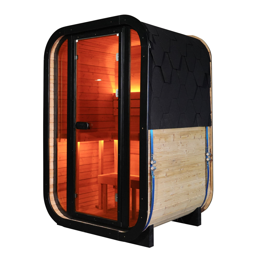 Outdoor Infrared Cube Sauna (2-Person System)