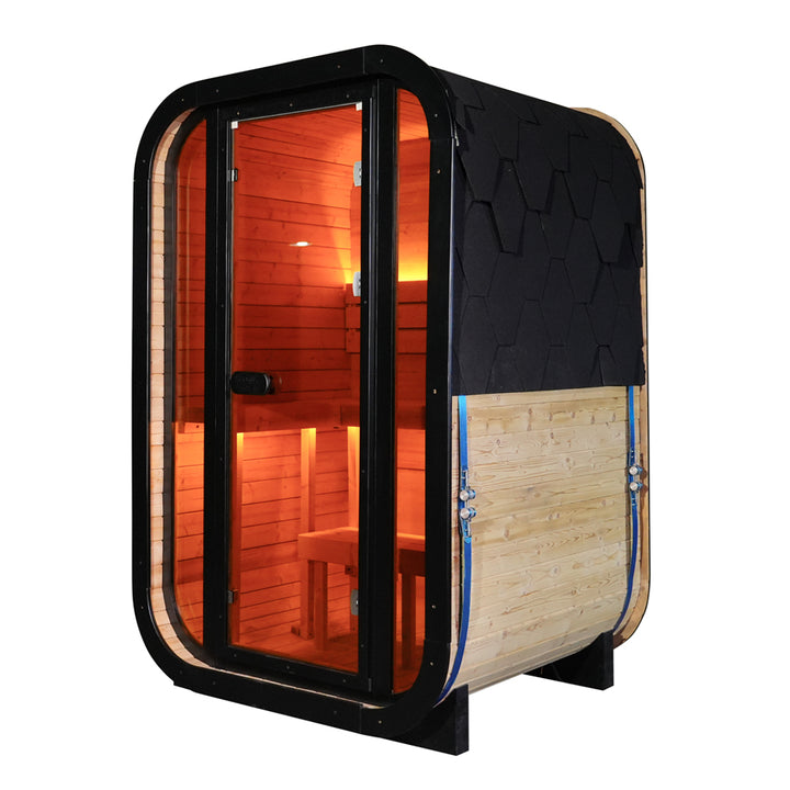 Outdoor Infrared Cube Sauna (2-Person System)
